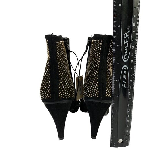 Forever 21 Women's Black & Gold Ankle Booties - Picture 6 of 8